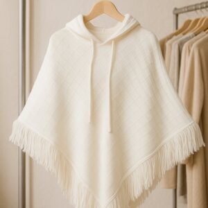 WHITE PONCHO